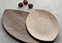 Natuurlijke serveerschaal legnoart serveerschaal hout