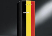 SMEG jaren ’50 koelkast in WK-print