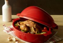 Waarom deze de lekkerste gebraden kip is lees je hier! brique à rôtir emile henry