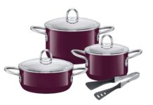 Kwaliteitsvolle pottenreeks in luxueus kleurtje silit kookpotten dark purple