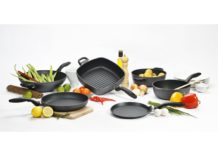 Kookpottenreeks met ‘diamanten’ antikleeflaag van SWISS DIAMOND swiss diamond