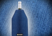 Stoer koelen in denim le creuset wijnkoeler denim