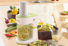 Maak groentespaghetti met de elektrische Kenwood spiraalsnijder
