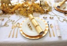 Je scoort altijd met een gouden kersttafel