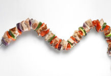 Een pittige marinade op de Westmark Twister brochettenring