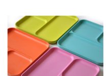 De Ekobo Bambino Divided tray dient ook als het perfecte aperitiefbordje!