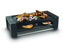 Raclette, gourmet en Italiaanse pret met de Pizza Grill & Raclette van Fritel